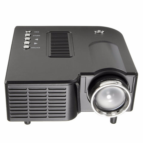 Black/White LCD Mini LED Video Projector 1080P Home Cinema Theater AV/VGA/USB/SD/HDMI  EU/US PLUG New Arrival