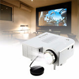 Black/White LCD Mini LED Video Projector 1080P Home Cinema Theater AV/VGA/USB/SD/HDMI  EU/US PLUG New Arrival
