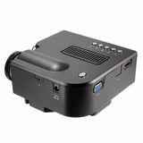 Black/White LCD Mini LED Video Projector 1080P Home Cinema Theater AV/VGA/USB/SD/HDMI  EU/US PLUG New Arrival