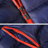 Solid Outwear Down Jackets Windproof Stand Collar Zipper Cozy Cotton Jacket Casual Coat