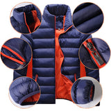Solid Outwear Down Jackets Windproof Stand Collar Zipper Cozy Cotton Jacket Casual Coat