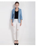 Slim Fit Blazer Jackets Candy Color Coats