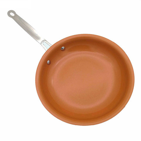 Non-stick Copper Frying Pan with induction cooking system