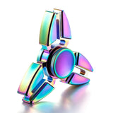 Tri Fidget Spinner Metal Rainbow EDC Hand Spinner Triangle Crabs