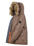 Padded Parka Men Polyester Coat Winter Jacket