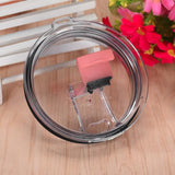 Spill And Splash Resistant Lid With Slider Closure For 30 oz and 20 oz Tumblers
