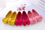 Princess bow solid Peas shoes