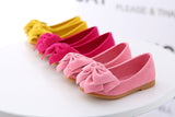 Princess bow solid Peas shoes