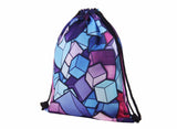 Solid geometry Women Drawstring Backpack 3D print design