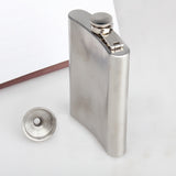 8 oz Hip Flask Mirror Polished Stainless Steel