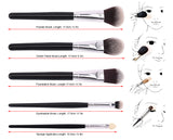 10 pcs Professional Makeup Brushes