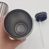 Thermos coffee cup stainless steel tumbler with lid and straw Can