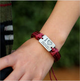 I Love Jesus Leather Bracelet