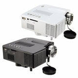 Black/White LCD Mini LED Video Projector 1080P Home Cinema Theater AV/VGA/USB/SD/HDMI  EU/US PLUG New Arrival