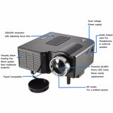 Black/White LCD Mini LED Video Projector 1080P Home Cinema Theater AV/VGA/USB/SD/HDMI  EU/US PLUG New Arrival