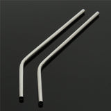 4 Pcs Reusable Straight / Bent Drinking Stainless Steel Straws With 1 Pc Cleaning Cleaner Brush