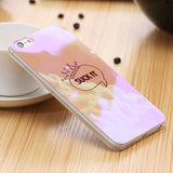 Modern Blue Ray Light Clear Mobile Phone Case