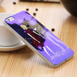 Modern Blue Ray Light Clear Mobile Phone Case