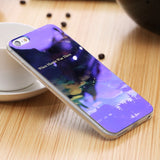 Modern Blue Ray Light Clear Mobile Phone Case