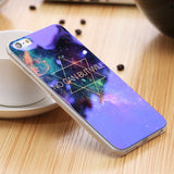 Modern Blue Ray Light Clear Mobile Phone Case