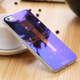 Modern Blue Ray Light Clear Mobile Phone Case