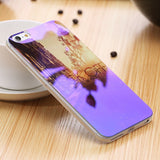 Modern Blue Ray Light Clear Mobile Phone Case