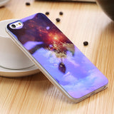 Modern Blue Ray Light Clear Mobile Phone Case