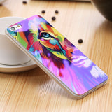 Modern Blue Ray Light Clear Mobile Phone Case