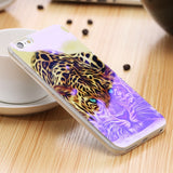 Modern Blue Ray Light Clear Mobile Phone Case