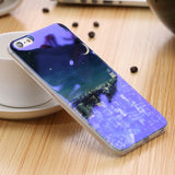 Modern Blue Ray Light Clear Mobile Phone Case