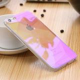 Modern Blue Ray Light Clear Mobile Phone Case