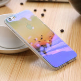 Modern Blue Ray Light Clear Mobile Phone Case