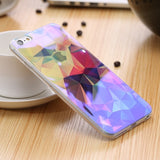 Modern Blue Ray Light Clear Mobile Phone Case