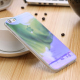 Modern Blue Ray Light Clear Mobile Phone Case