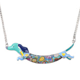 Dachshund Dog Choker Necklace Chain Collar Pendant