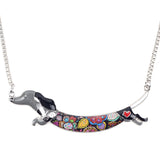 Dachshund Dog Choker Necklace Chain Collar Pendant