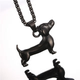 Dachshund Stainless Steel Pendant & Chain