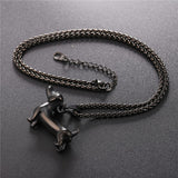 Dachshund Stainless Steel Pendant & Chain