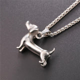 Dachshund Stainless Steel Pendant & Chain