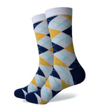 Colorful ARGYLE SOCK fun men's Cotton Socks