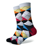 Colorful ARGYLE SOCK fun men's Cotton Socks