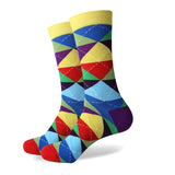 Colorful ARGYLE SOCK fun men's Cotton Socks