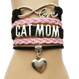 Cat Mom Heart Bracelet