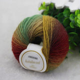 50g/ball Chunky Hand-woven Rainbow color Knitting Yarn