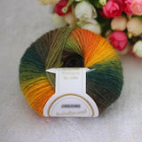 50g/ball Chunky Hand-woven Rainbow color Knitting Yarn