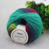 50g/ball Chunky Hand-woven Rainbow color Knitting Yarn