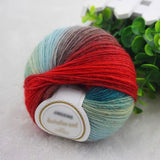 50g/ball Chunky Hand-woven Rainbow color Knitting Yarn