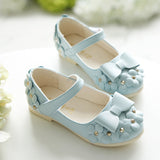 Floral Design Princess Shoes For Girl Kids