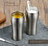 High Quality Double Wall 430ml Stainless Steel Beer and Coffee Mug