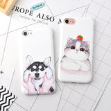 Cute Cat Dog Case For Apple iPhone